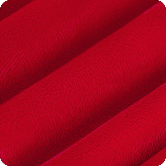 Red Minky Solid