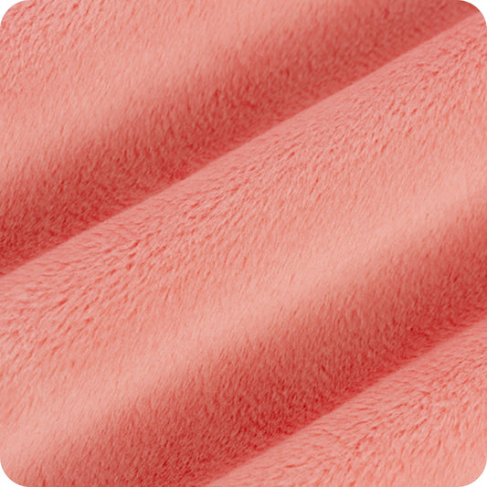 Coral Minky Solid