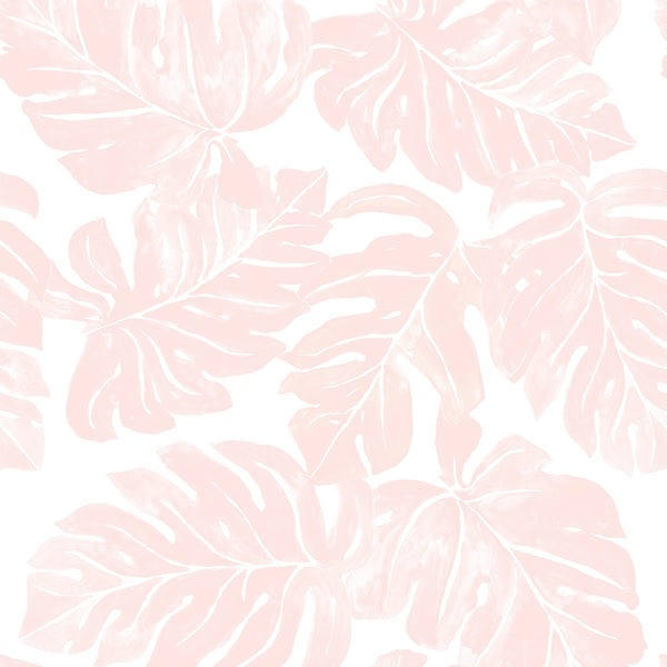 Leafy Monstera in Shell Pink