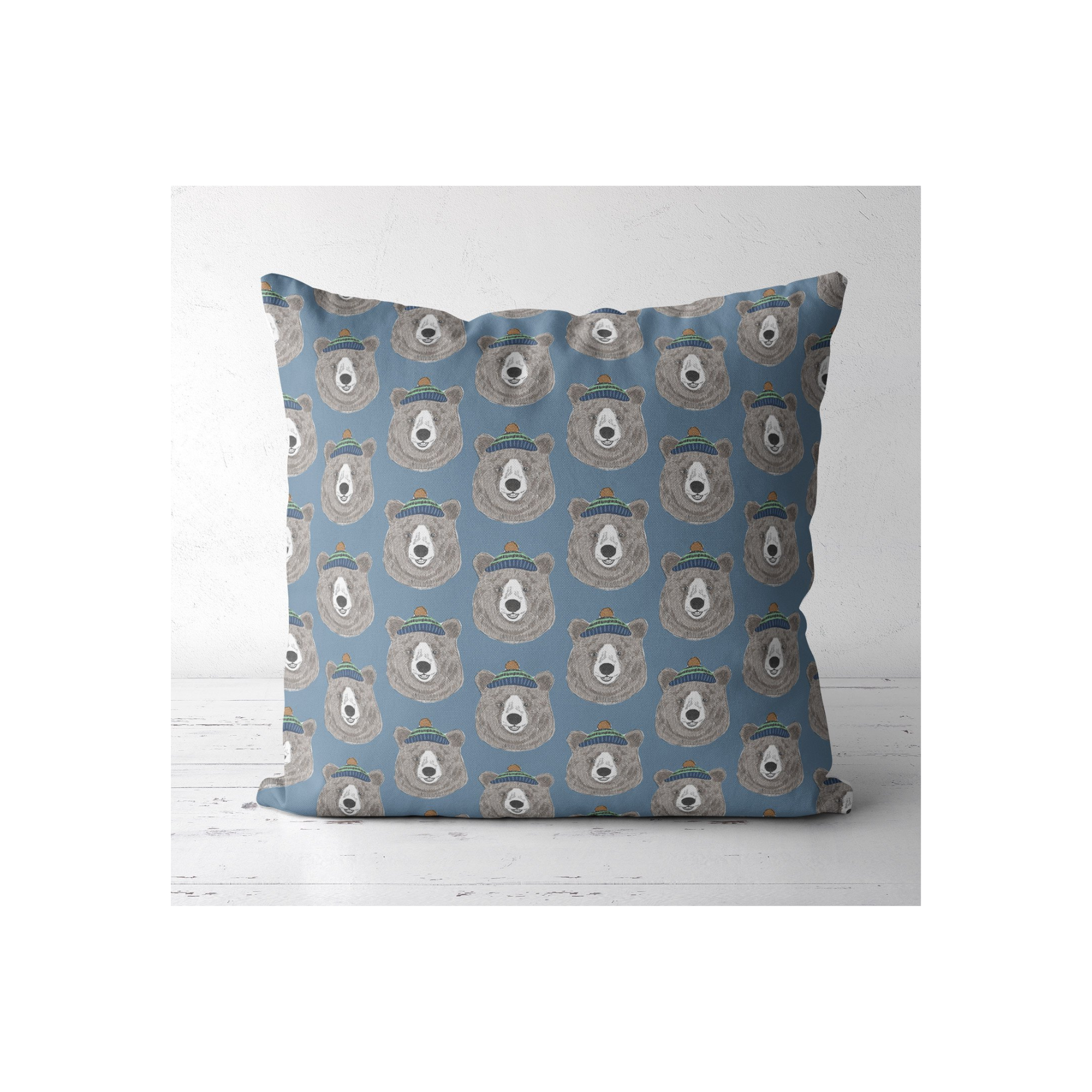 Throw pillow covers are available in 18 inch and 20 inch sizes.  They come with a zipper for easy washing. Inserts not included.