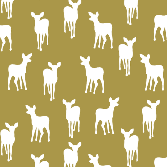 Fawn Silhouette in Gold