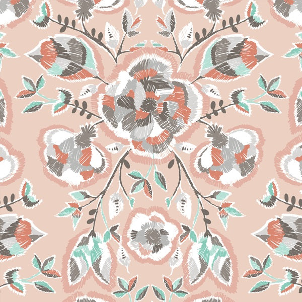 Stitch Floral in Shell
