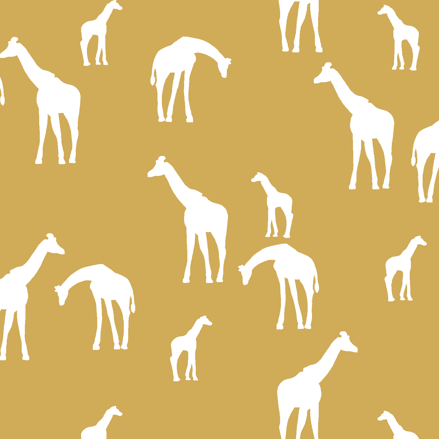 Giraffe Silhouette in Straw