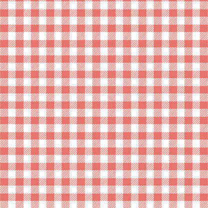 Small Buffalo Plaid in Living Coral