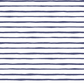 Artisan Stripe  in Indigo on White
