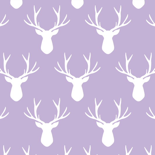 Stag Silhouette in Lilac