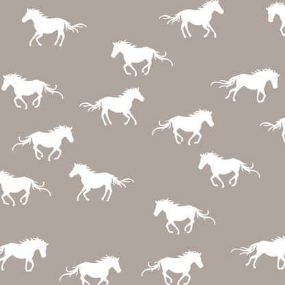 Horse Silhouette in Taupe