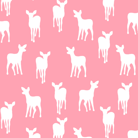 Fawn Silhouette in Rose Pink