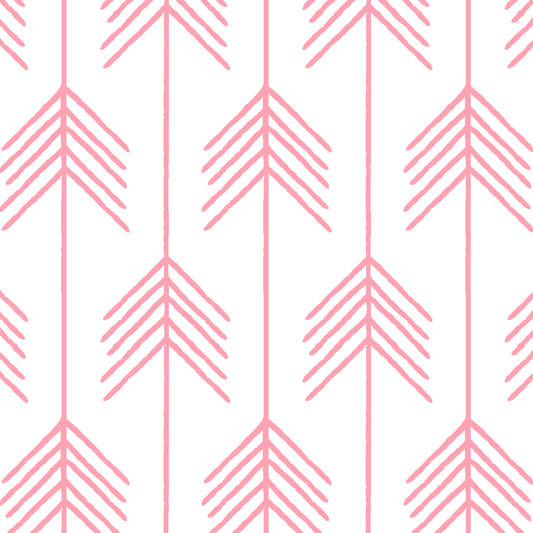 Vanes in Rose Pink on White