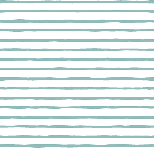 Artisan Stripe  in Pool on White