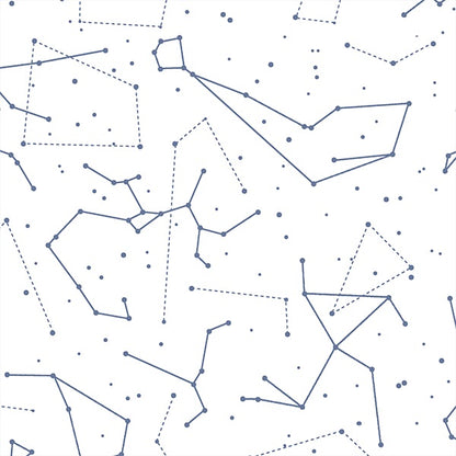 Star Charts in Azurite on White