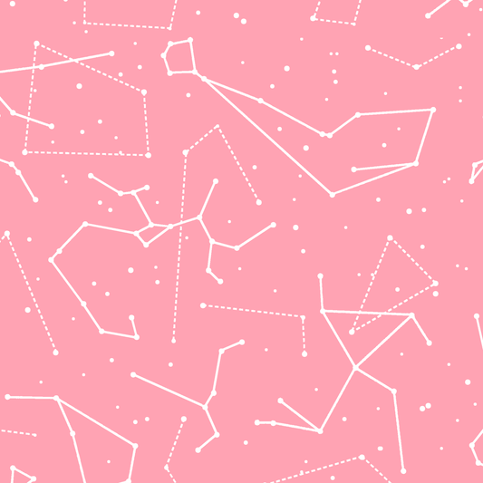 Star Charts in Rose Pink