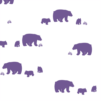 Bear Silhouette in Ultra Violet