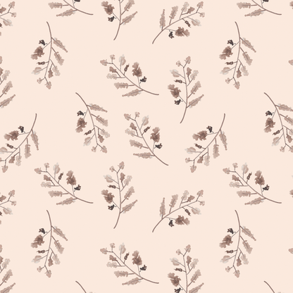 Woodland Branches in Soft Peach