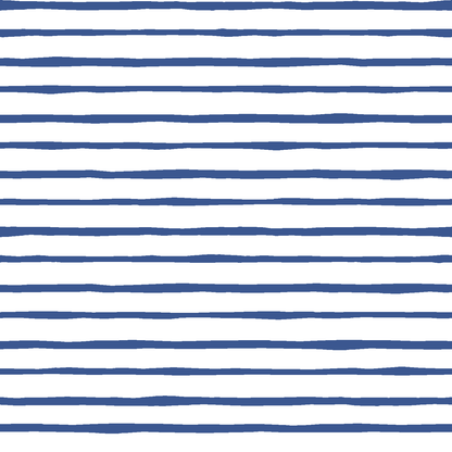 Artisan Stripe in Blue Jay on White