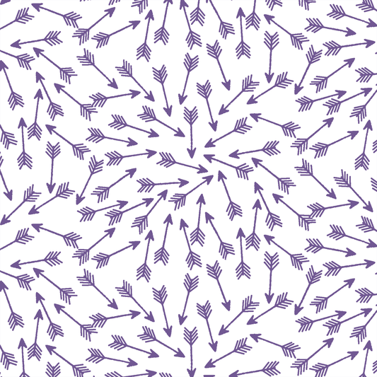 Arrows in Ultra Violet on White
