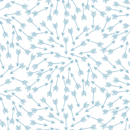 Arrows in Bluebell on White