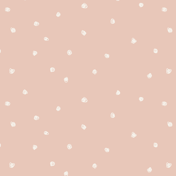 Squiggle Dots in Ballet Pink