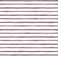 Artisan Stripe  in Mulberry on White