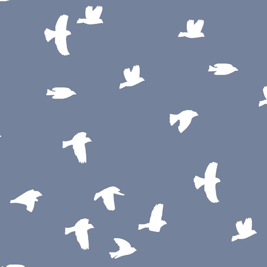 Flock Silhouette in Dove