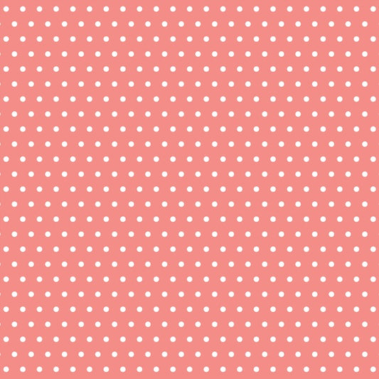 Spring Polka Dot in Salmon Pink