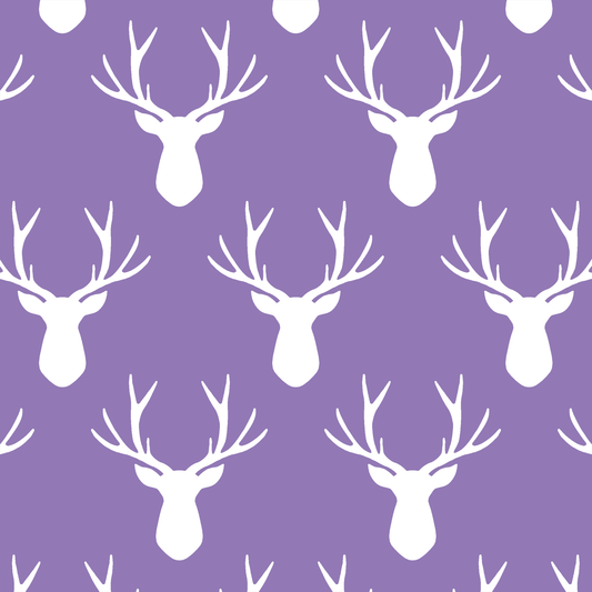 Stag Silhouette in Amethyst