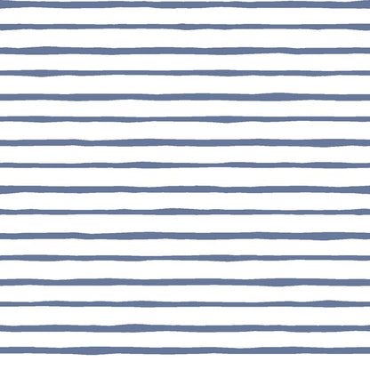 Artisan Stripe in Azurite on White