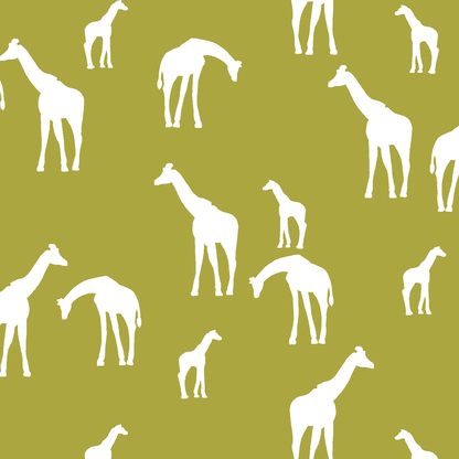 Giraffe Silhouette in Zest