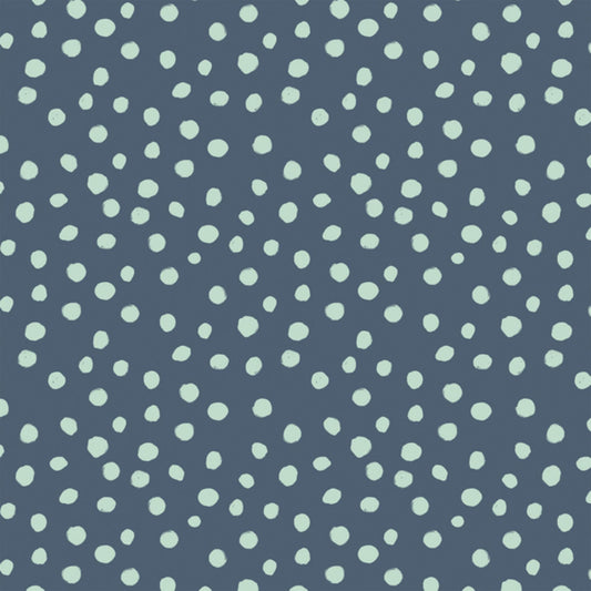 Small Modern Polka Dot in Pacific Blue