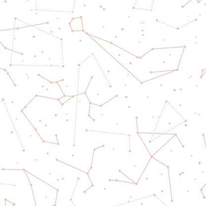 Star Charts in Blush on White