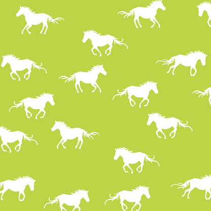 Horse Silhouette in Lime
