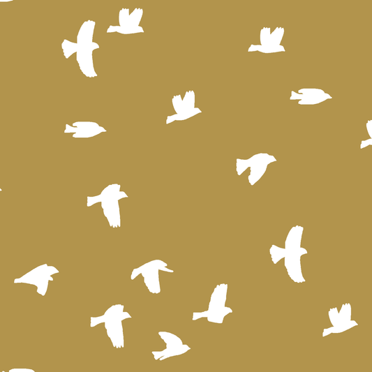Flock Silhouette in Marigold