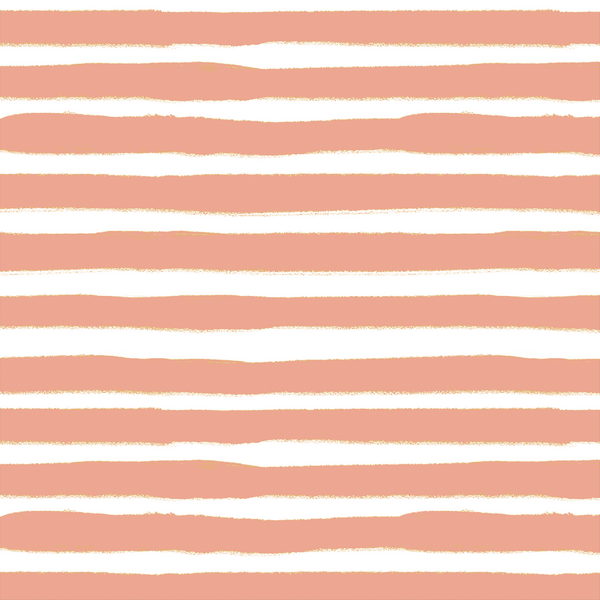 Large Painted Stripe in Deep Blush