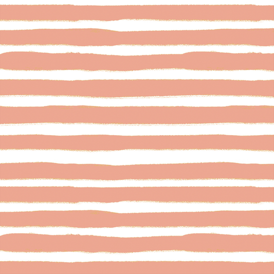 Large Painted Stripe in Deep Blush