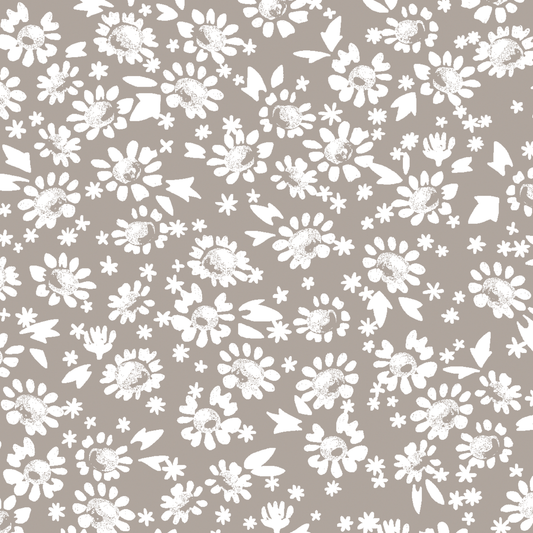 Daisies in Taupe