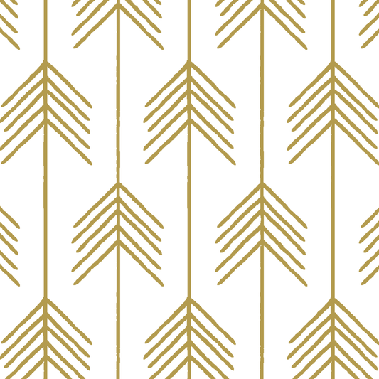 Vanes in Gold on White