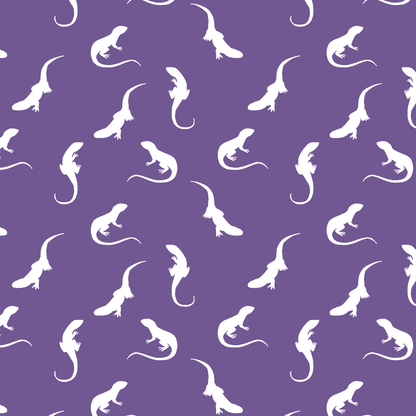 Iguana Silhouette in Ultra Violet