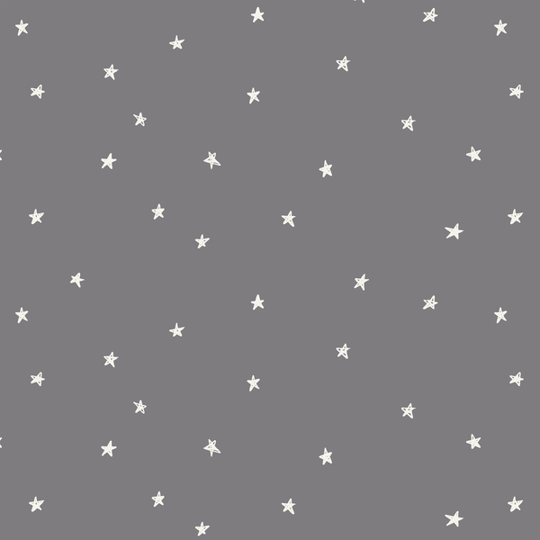 Celestial Stars in Silver Filigree Gray