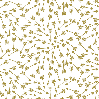 Arrows in Gold on White
