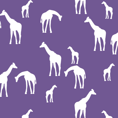 Giraffe Silhouette in Ultra Violet