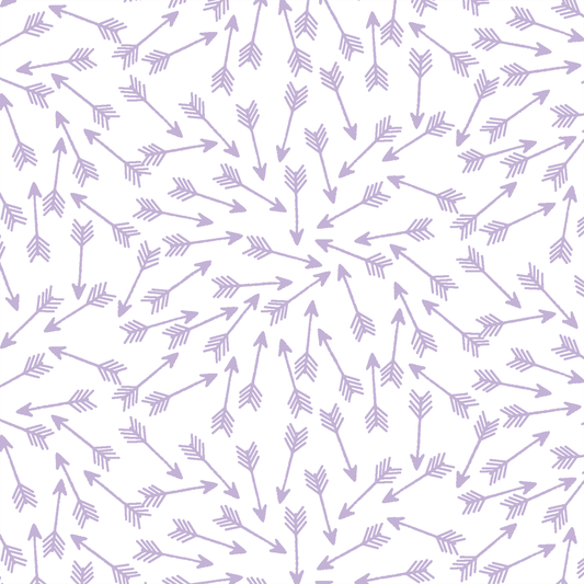 Arrows in Lilac on White