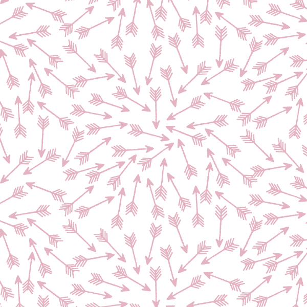Arrows in Carnation on White