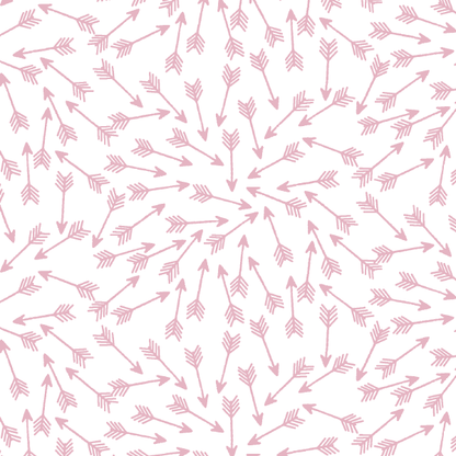 Arrows in Carnation on White