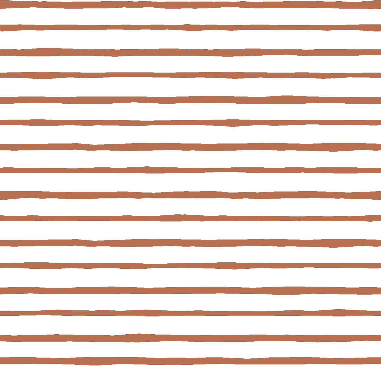 Artisan Stripe  in Terra Cotta on White
