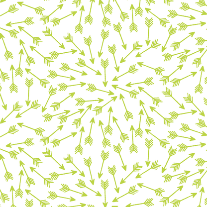 Arrows in Lime on White