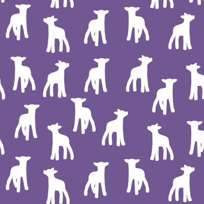Lamb Silhouette in Ultra Violet