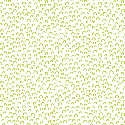 Doodle in Lime on White
