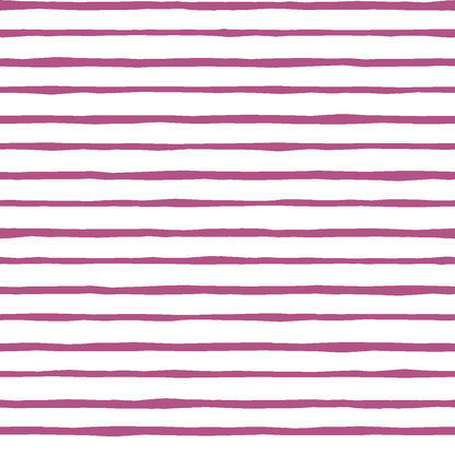 Artisan Stripe in Azalea on White