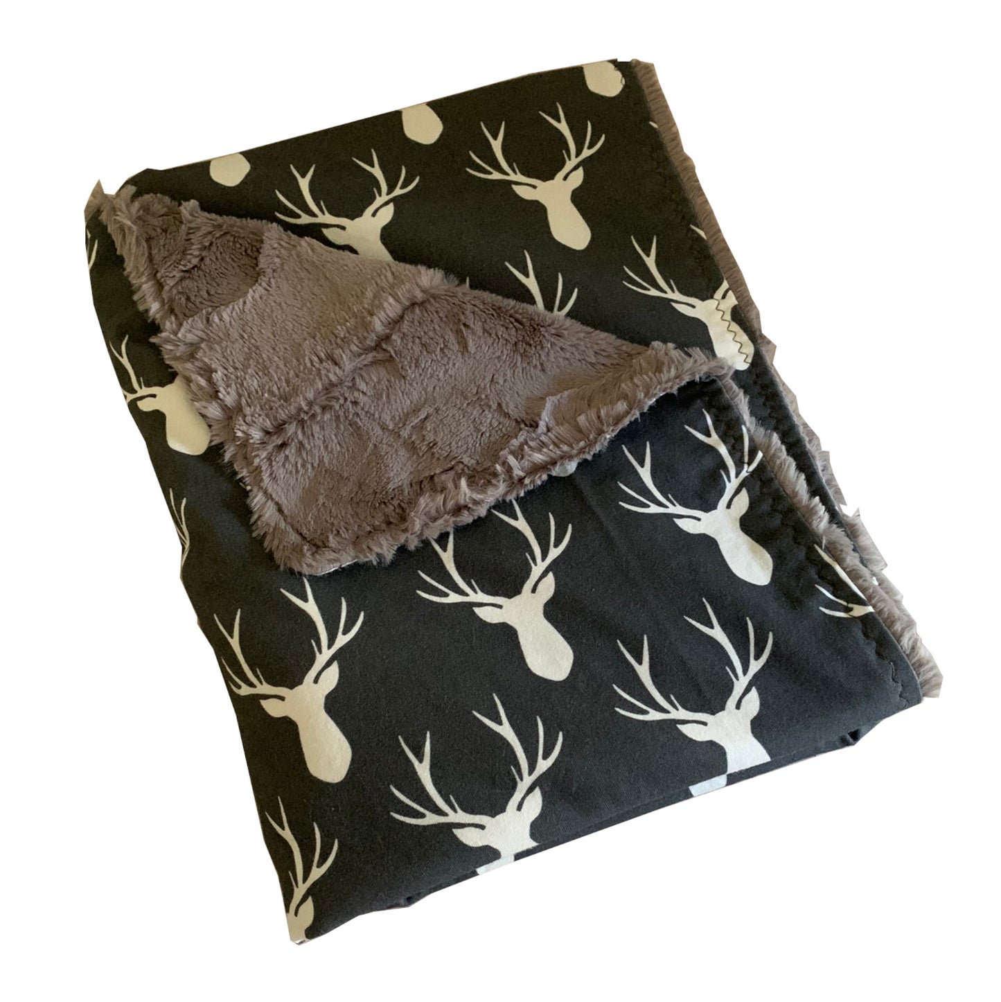 Stag in Ink Minky Blanket