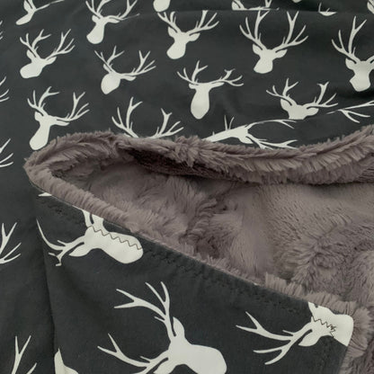 Stag in Ink Minky Blanket